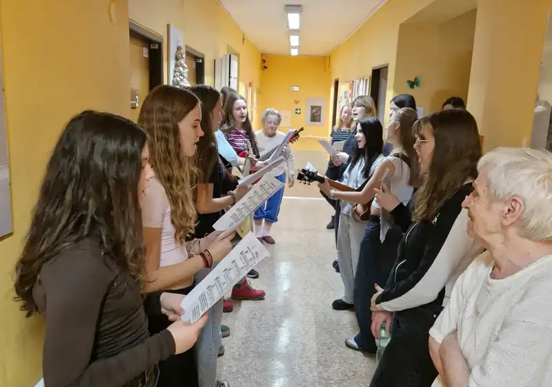 Vánoční vystoupení žákyň ubytovaných na Domově mládeže