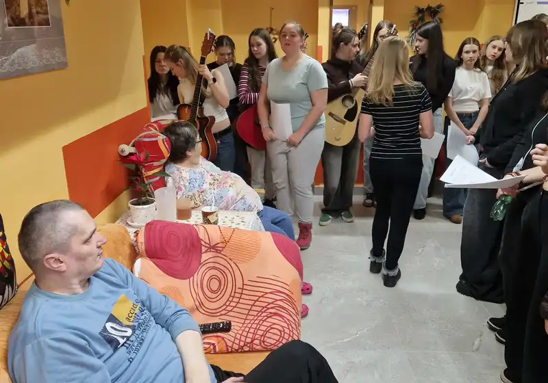 Vánoční vystoupení žákyň ubytovaných na Domově mládeže