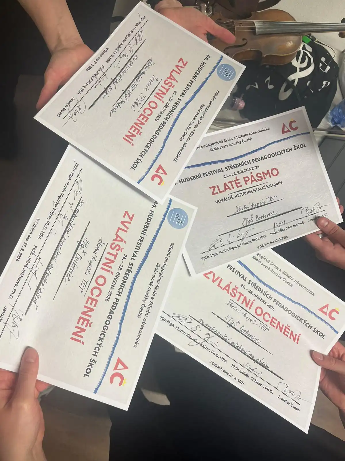 Hudební festival pedagogických škol v Odrách