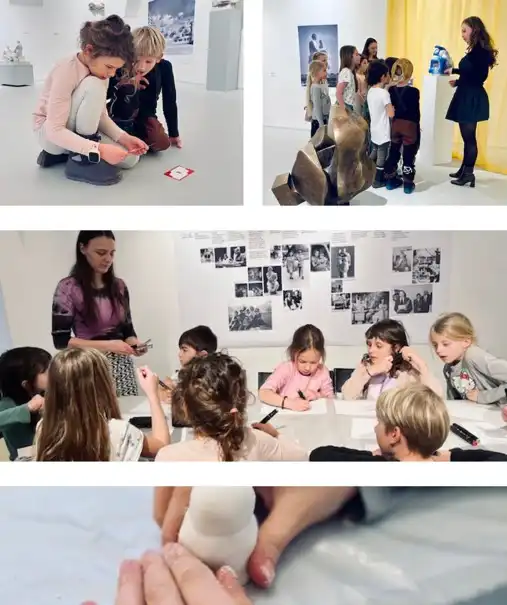 Studentky v roli galerijních pedagogů